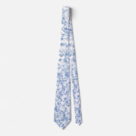 Gravata Azul de Flores Silvestres