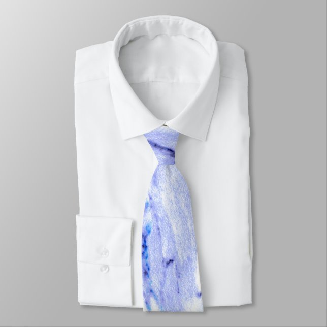 Gravata Azul e mármore branco (Amarrado)