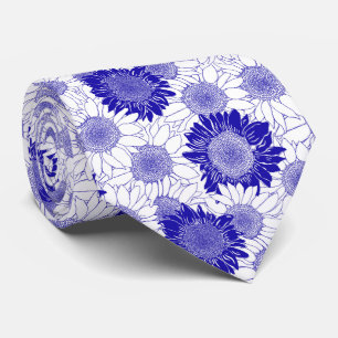Gravata Azul girassol