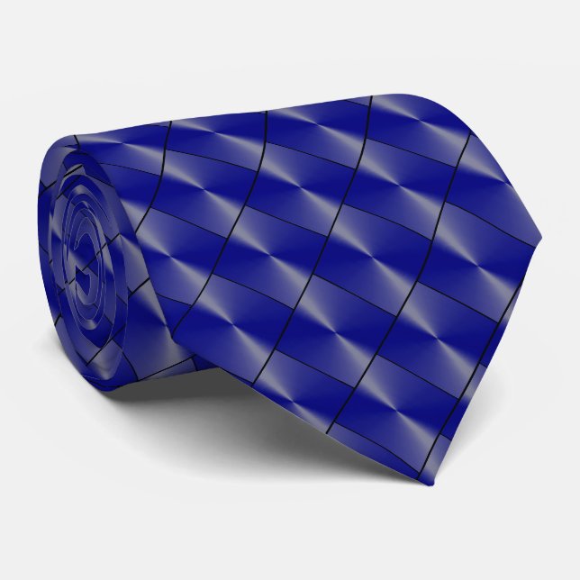 Gravata Azul Marinho (Rolled)