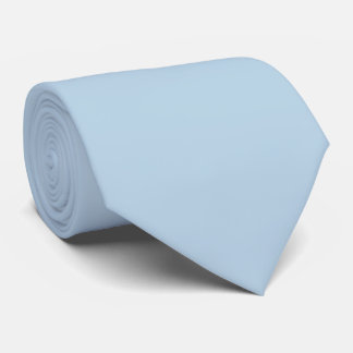 Gravata Azul Pó Sólida | Azul Claro Suave