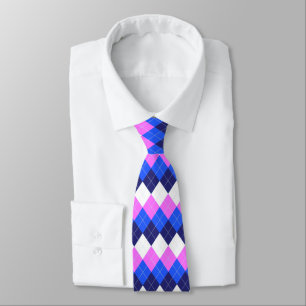 Gravata Azul, Rosa e Estilo Branco
