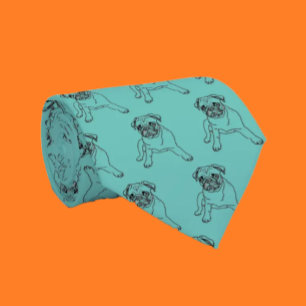 Gravata azul turquesa moderna clássica para cães P