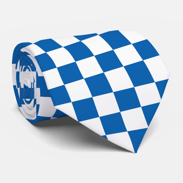 Gravata Azul Verificado (Rolled)