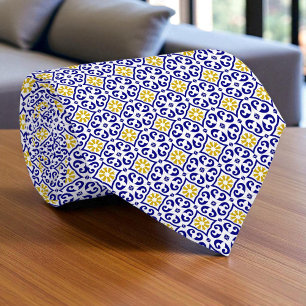 Gravata Azulejo do Mediterrâneo Chá de panela português