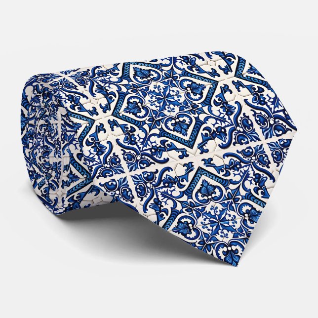 Gravata Azulejos do Mediterrâneo, Portugal, Azulejo, Majol (Rolled)