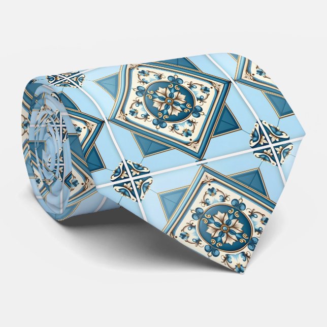 Gravata Azulejos do Mediterrâneo, Portugal, Azulejo, Majol (Rolled)