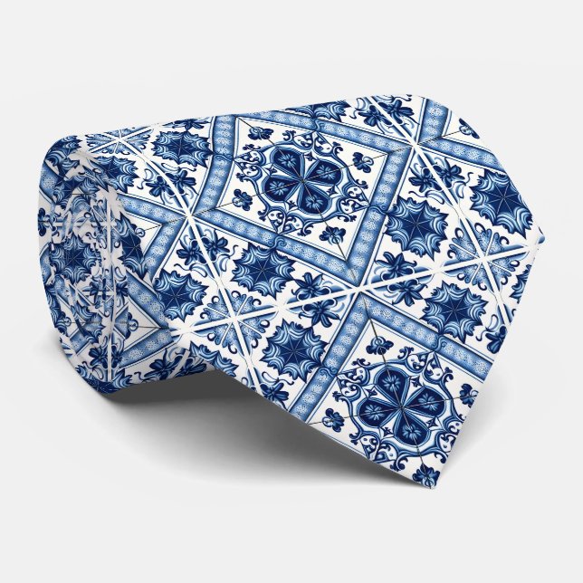 Gravata Azulejos do Mediterrâneo, Portugal, Azulejo, Majol (Rolled)