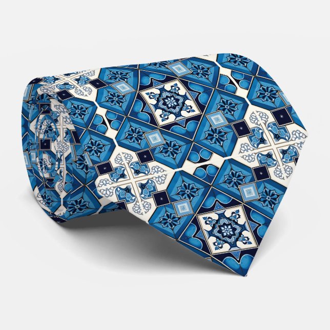 Gravata Azulejos do Mediterrâneo, Portugal, Azulejo, Majol (Rolled)