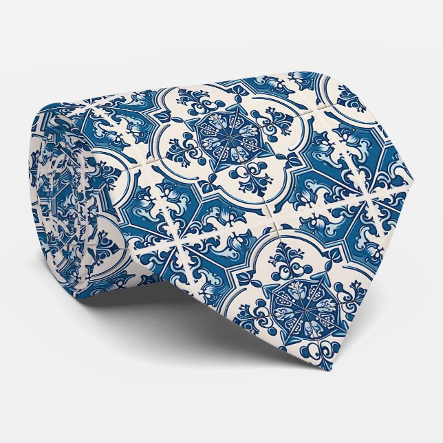 Gravata Azulejos do Mediterrâneo, Portugal, Azulejo, Majol (Rolled)