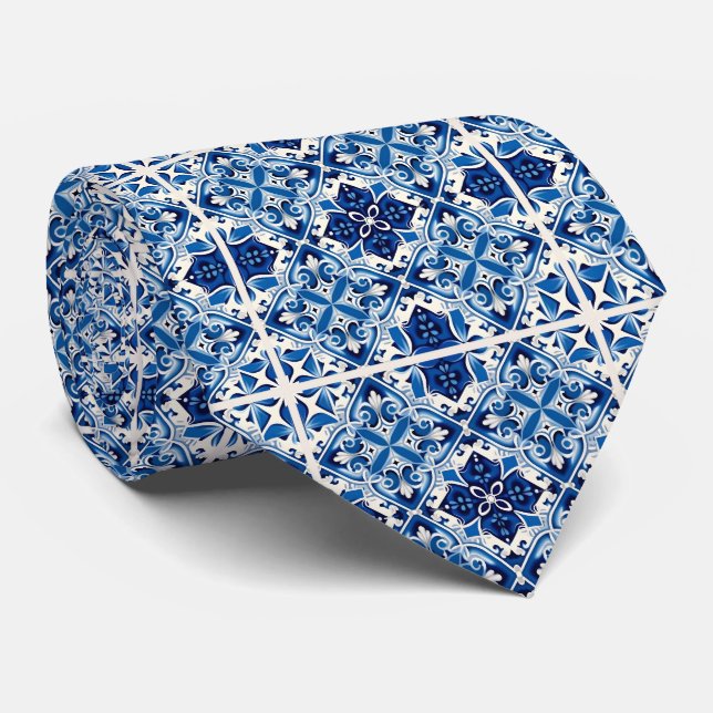 Gravata Azulejos do Mediterrâneo, Portugal, Azulejo, Majol (Rolled)