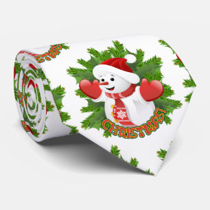 Gravata Baby Snowman com Ornament Crystal Snowflakes