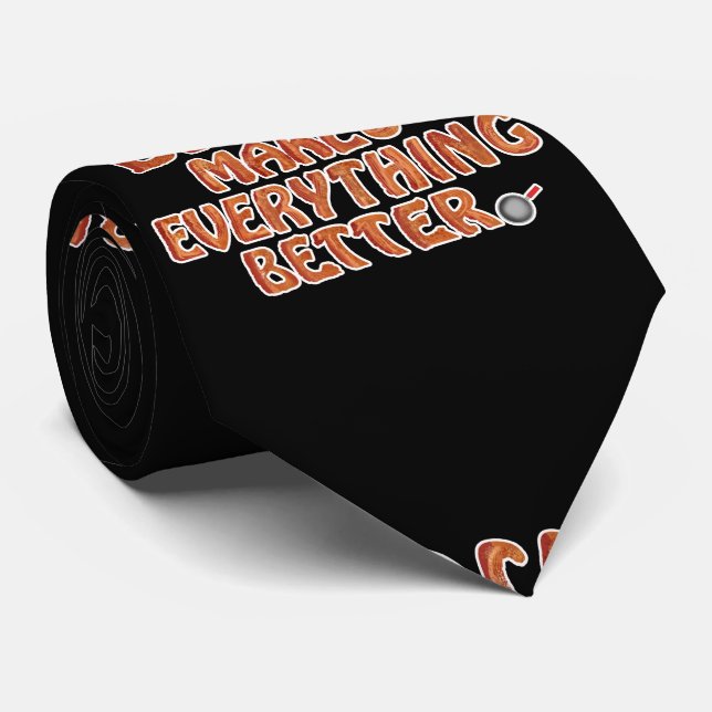 Gravata Bacon torna tudo melhor (Rolled)