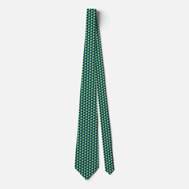 Gravata Bahamas Flag Hearts Tie (Frente)