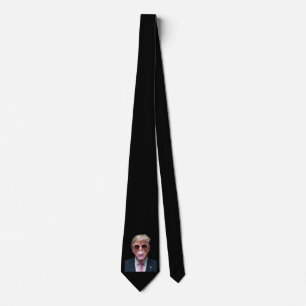 Gravata Bala de Goma Trump Rosa Engraçado Presidente EUA