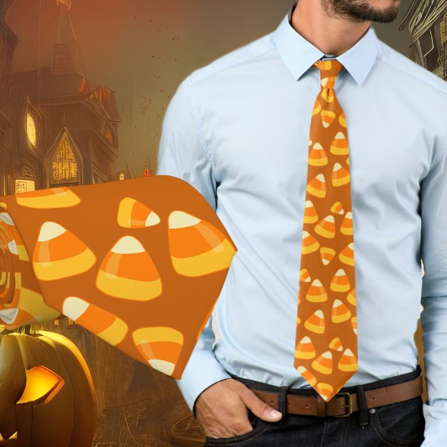 Gravata Balas de Halloween Caramelo Marrom (Criador carregado)
