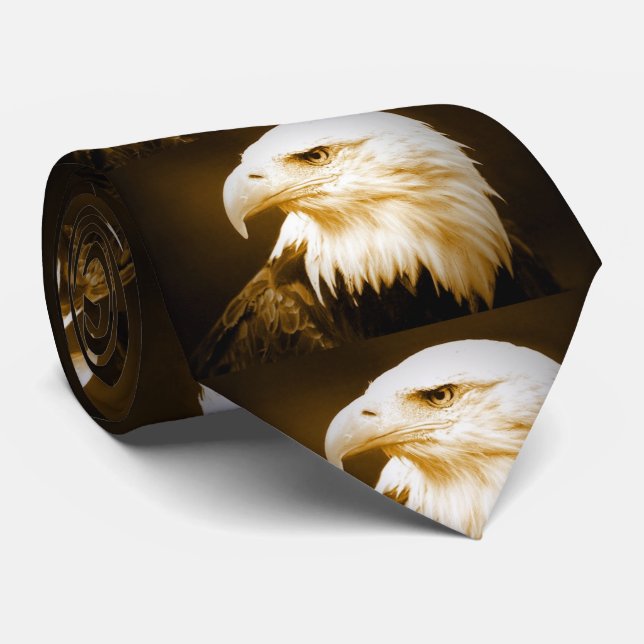 Gravata Bald American Eagle Eye (Rolled)