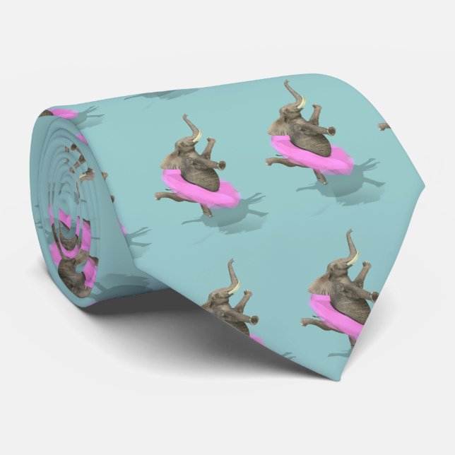 Gravata Balé Elephant En Pointe (Rolled)