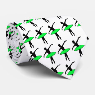 Gravata Balé Verde Negra Ballerina Tutu Pai Dance Tie