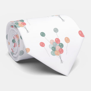 Gravata Balões Coloridos do Partido Pastel