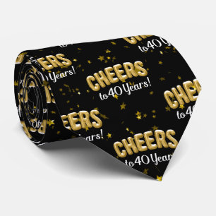 Gravata Balões Dourados torcem a 40 anos de aniversário 