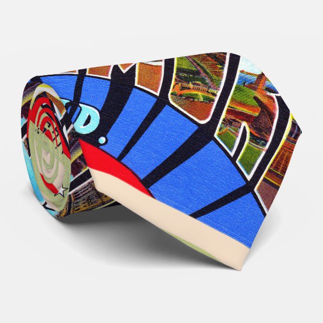 Gravata Baltimore Maryland Vintage - Letra grande (Rolled)