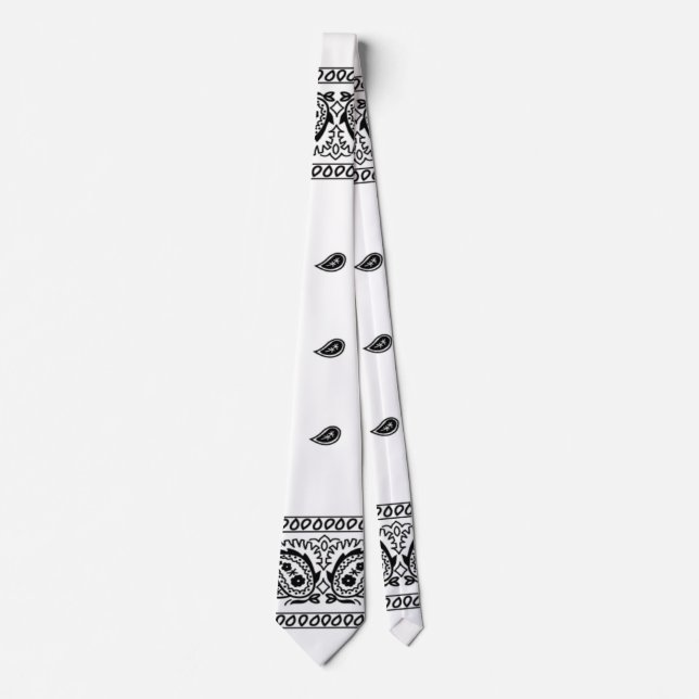 Gravata Bandana White Tie (Frente)