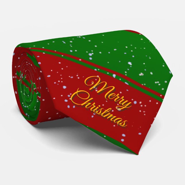 Gravata Bandas de Natal (Rolled)