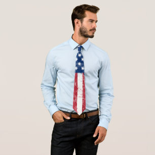 Gravata Bandeira Americana