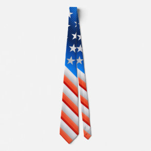 Gravata Bandeira americana