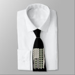 Gravata Bandeira Americana com Shamrocks para St Patricks<br><div class="desc">Bandeira Americana com Camarões para Dia de São Patrício</div>