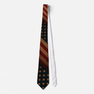Gravata Bandeira americana do vintage