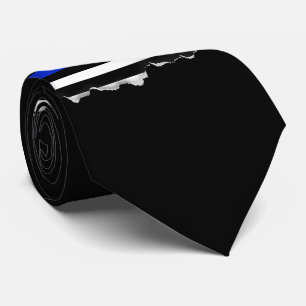 Gravata Bandeira americana fina de Blue Line