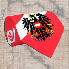 Gravata Bandeira austríaca e viagem da Áustria, negócios/e