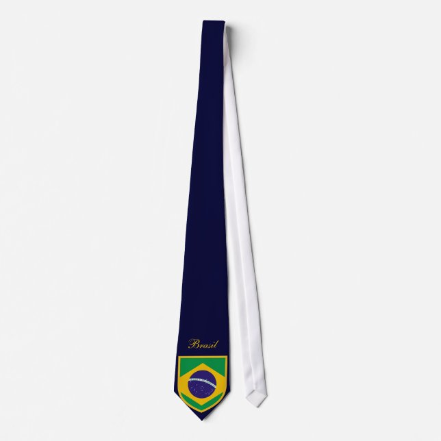 Gravata Bandeira bonita de Brasil (Frente)