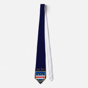 Gravata Bandeira bonita de Cabo Verde