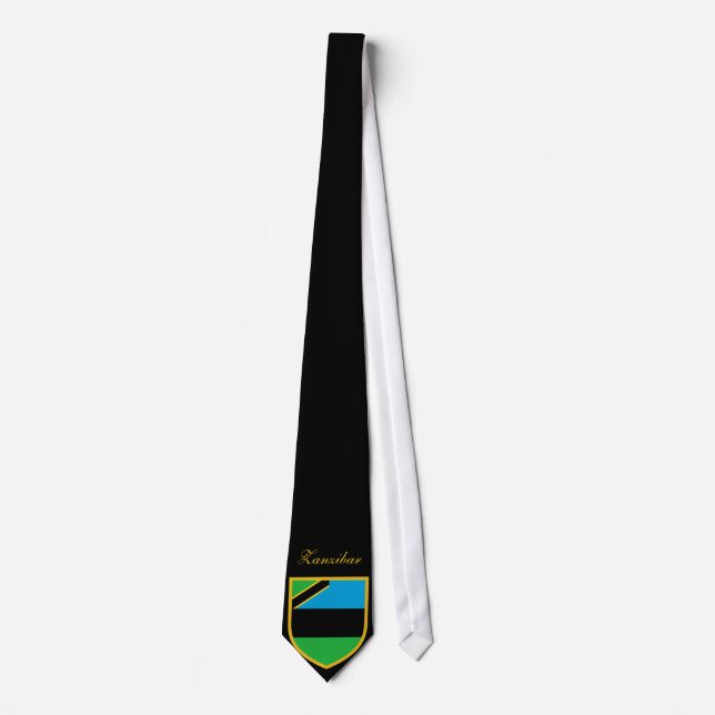 Gravata Bandeira bonita de Zanzibar (Frente)