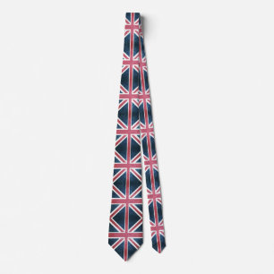 Gravata Bandeira britânica do jaque de união de Reino