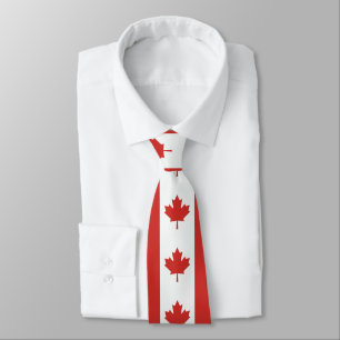 Gravata Bandeira canadense da folha de bordo