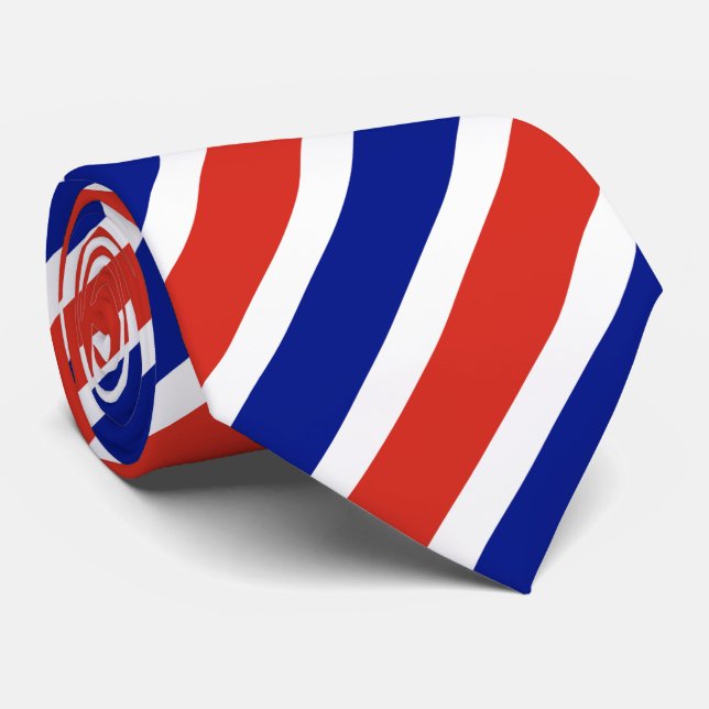 Gravata Bandeira Civil Costa Rica (Rolled)