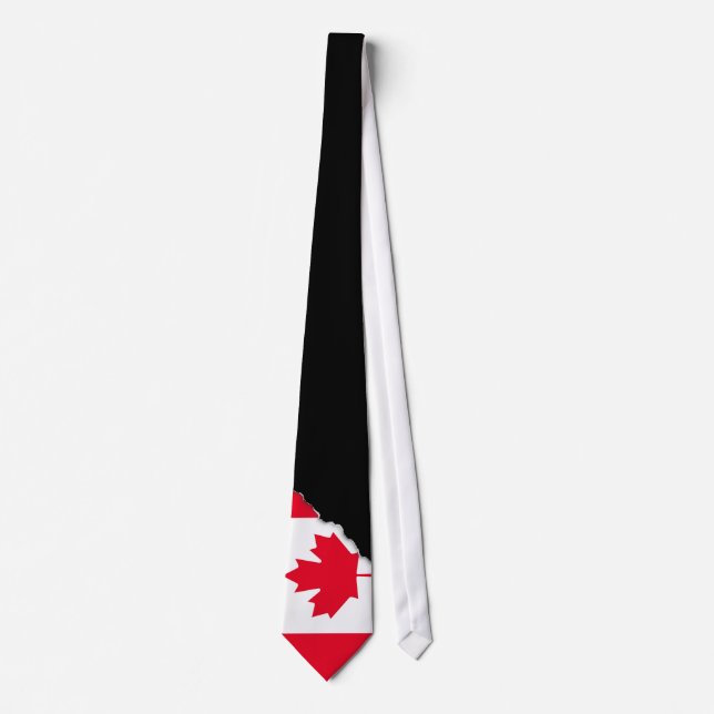 Gravata Bandeira clássica de Canadá (Frente)