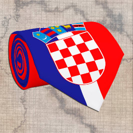 Gravata Bandeira croata e viagem, negócios/esportes, Croác