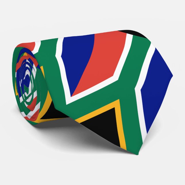 Gravata Bandeira da África do Sul (Rolled)