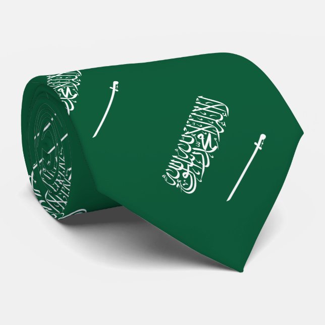 Gravata Bandeira da Arábia Saudita (Rolled)