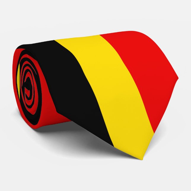 Gravata Bandeira da Bélgica (Rolled)