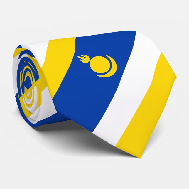 Gravata Bandeira da Buryatia Patriótica (Rolled)