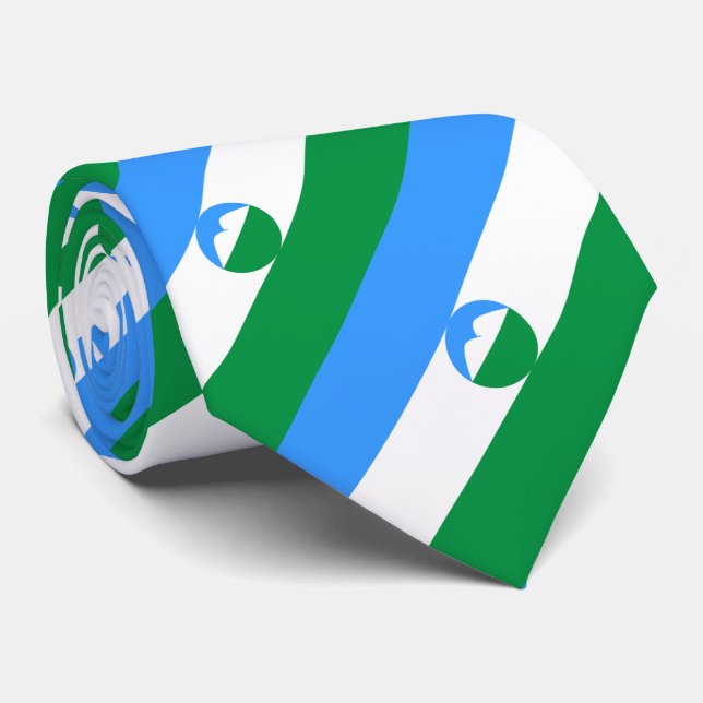 Gravata Bandeira da Cabárdia-Balcária (Rolled)