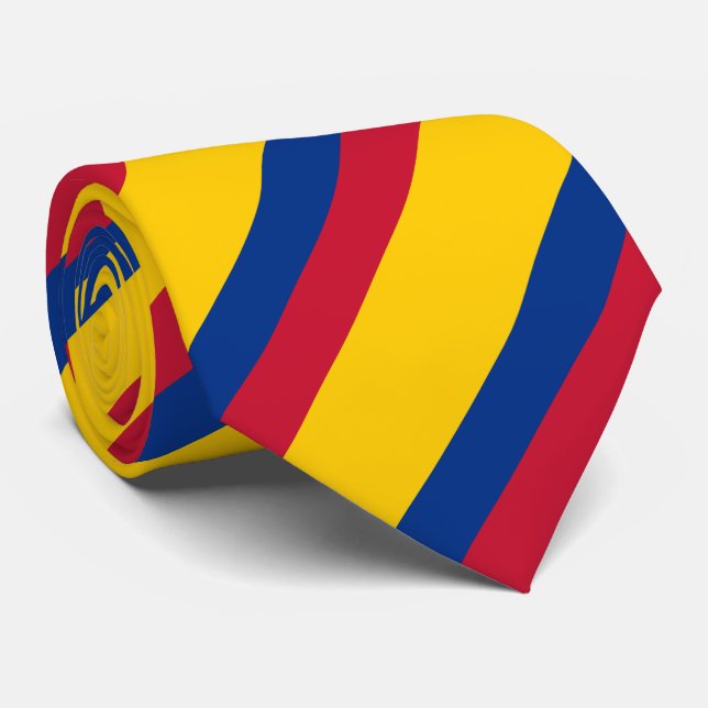 Gravata Bandeira da Colômbia (Rolled)