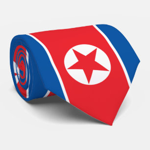 Gravata Bandeira da Coreia do Norte (RPDC)