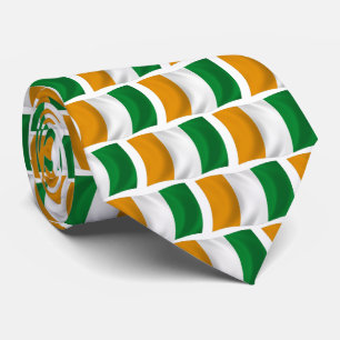 Gravata Bandeira da Costa do Marfim - República da Côte d'